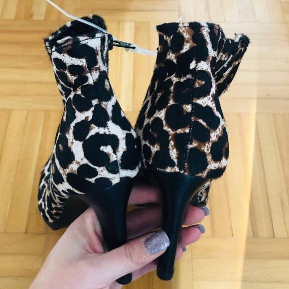 Leopard Print Heidi Klum Ankle Boots shoe - Picture 8 of 11